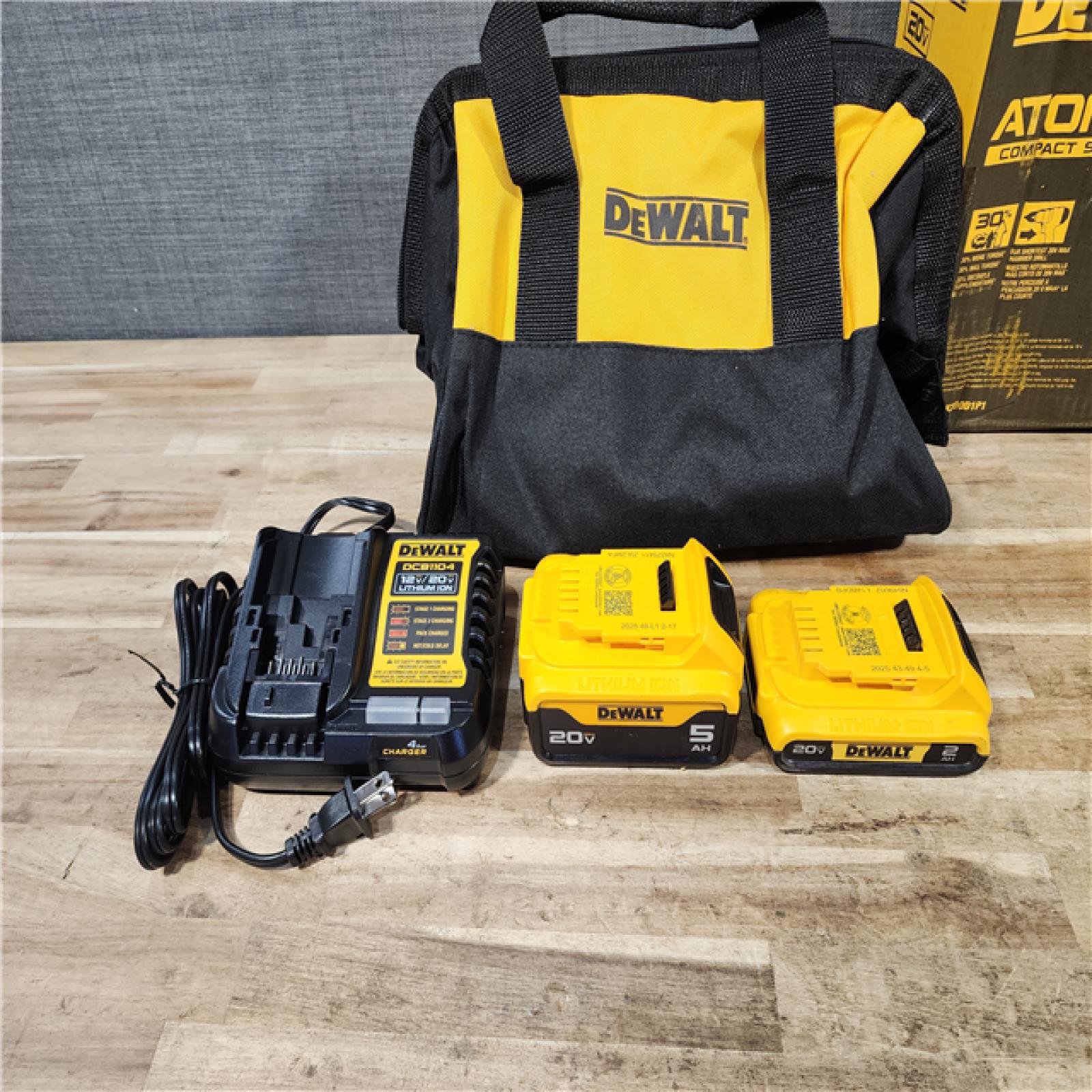 HOUSTON LOCATION - AS-IS DEWALT ATOMIC 20V MAX Lithium-Ion Cordless 2-Tool Combo Kit