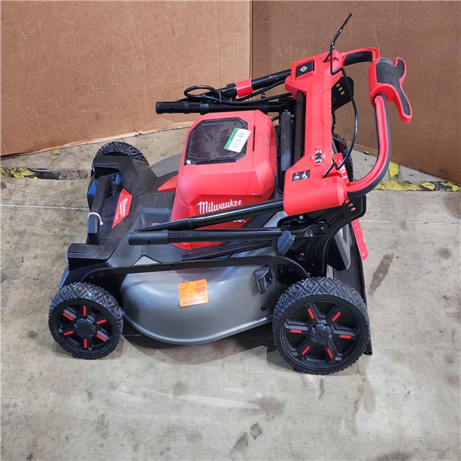HOUSTON LOCATION - AS-IS M18 FUEL Brushless Cordless 21 in. Walk Behind Dual Battery Self-Propelled Mower W/(2) 12.0Ah Battery and Rapid Charger