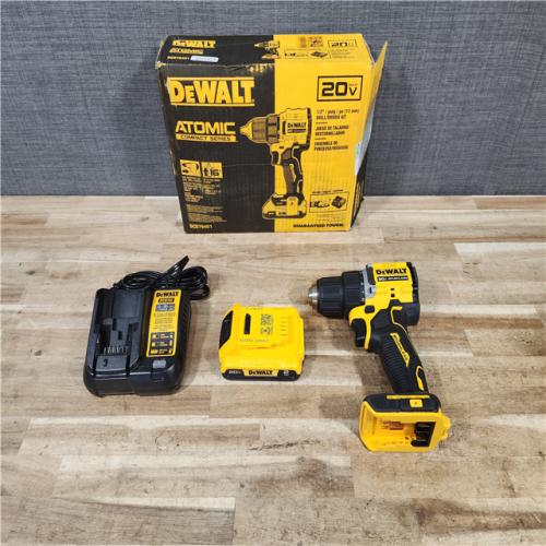 HOUSTON LOCATION - AS - IS DEWALT Atomic 20V Lithium-Ion Cordless Compact 1/2 in. Drill/Driver Kit