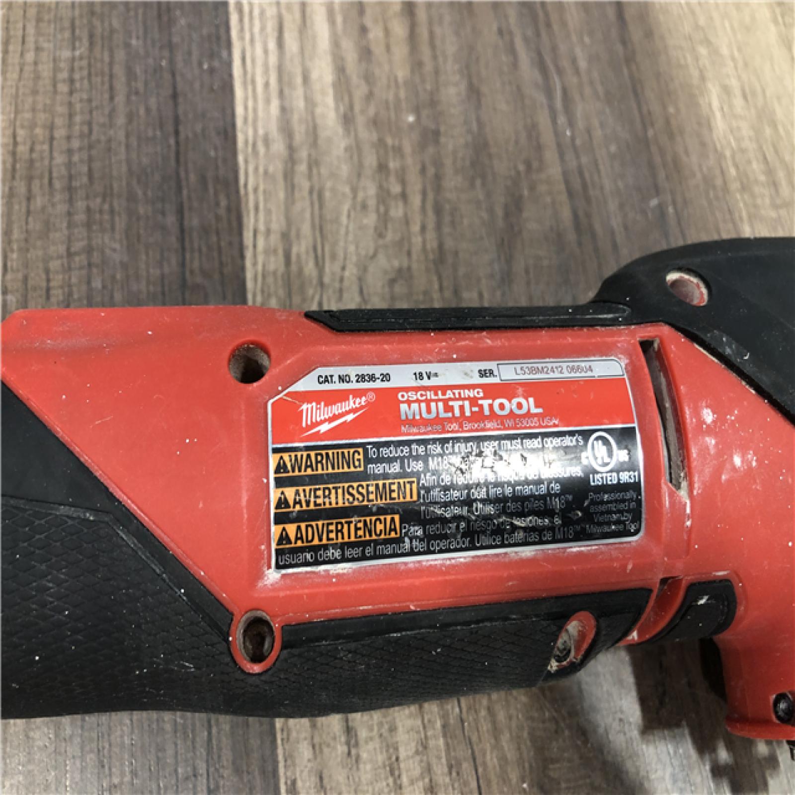 AS-IS Milwaukee M18 FUEL 18V Lithium-Ion Cordless Brushless Oscillating Multi-Tool (Tool-Only)
