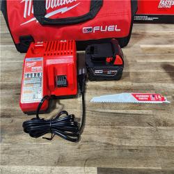 HOUSTON LOCATION - AS-IS (APPEARS LIKE NEW) M18 FUEL 18V Lithium-Ion Brushless Cordless HACKZALL Reciprocating Saw Kit W/(1) 5.0Ah Batteries, Charger & Tool Bag
