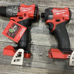 AS-IS Milwaukee FUEL 18V Lithium-Ion Brushless Cordless Hammer Drill and Impact Driver Combo Kit