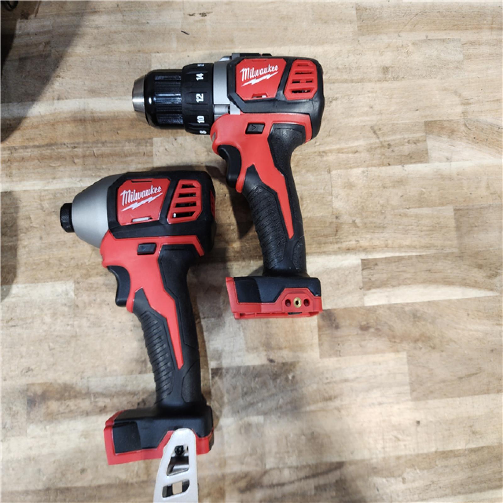 HOUSTON LOCATION - AS-IS Milwaukee 18V Lithium-Ion Cordless Drill Driver/Impact Driver Combo Kit