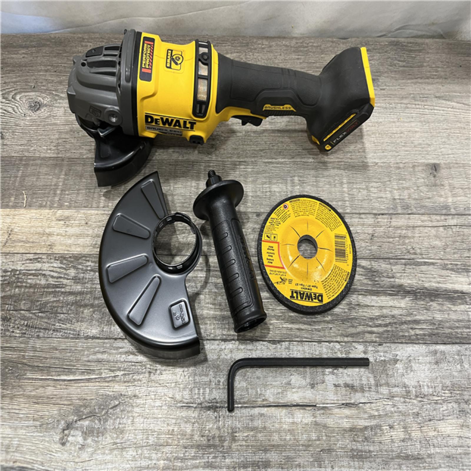 AS-IS DEWALT FLEXVOLT 60V MAX Cordless Brushless 4.5 in. to 6 in. Small Angle Grinder with Kickback Brake (Tool Only)