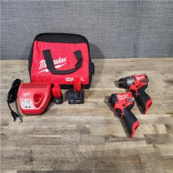 HOUSTON LOCATION - AS-IS (APPEARS LIKE NEW) Milwaukee 3497-22 12V Brushless Hammer Drill and Impact Driver Combo Kit