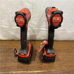AS-IS MILWAUKEE M18 FUEL 18V Lithium-Ion Brushless Cordless Hammer Drill and Impact Driver Combo Kit (2-Tool) with 2 Batteries