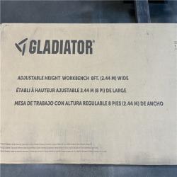 DALLAS LOCATION-  NEW! - Gladiator Gladiator 8 ft. Adjustable Height Birch Top Workbench