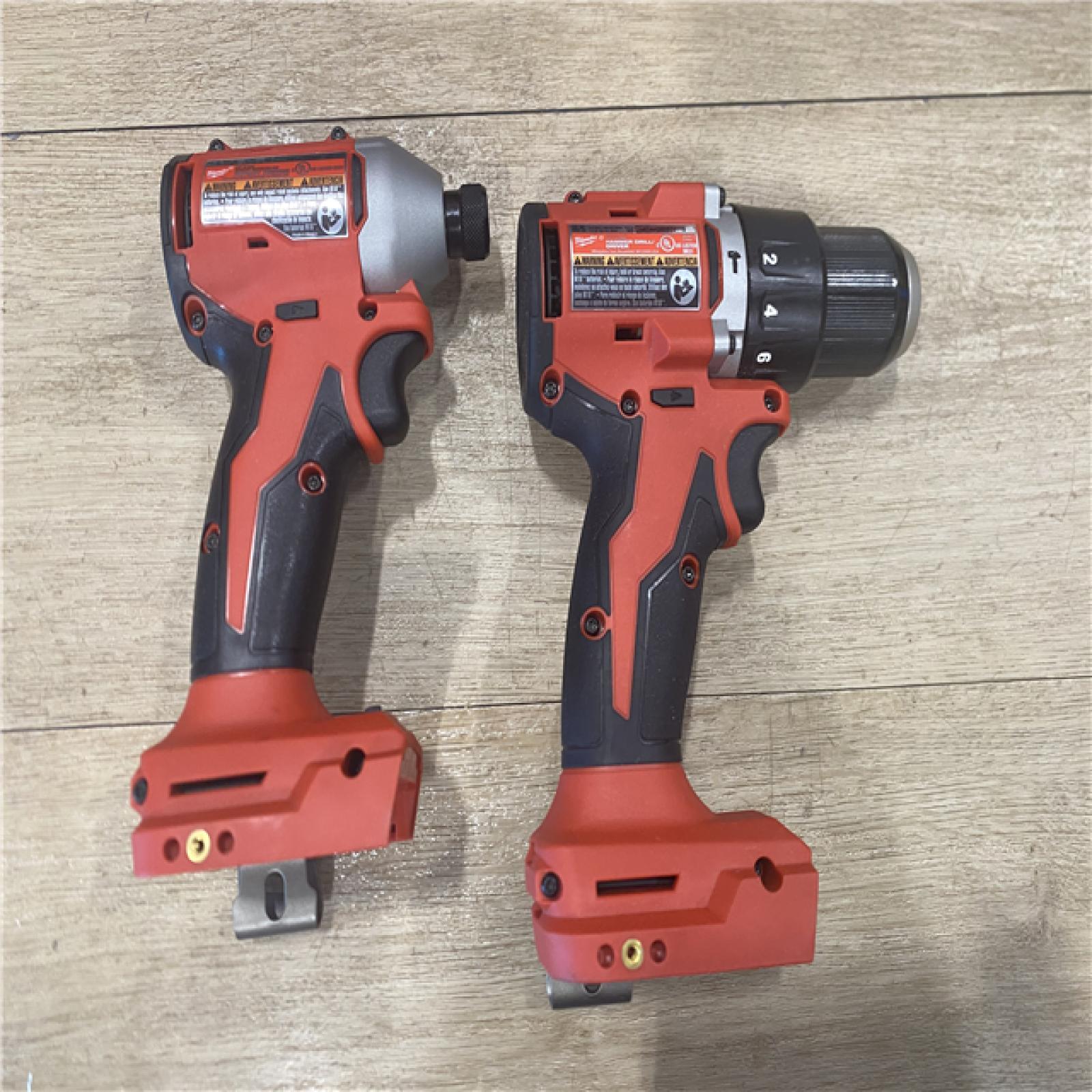 AS-IS Milwaukee 18-Volt Lithium-Ion Brushless Cordless Compact Hammer Drill/Impact Combo Kit