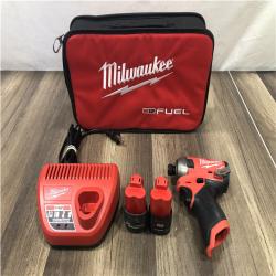 AS-IS Milwaukee FUEL SURGE 12V Lithium-Ion Brushless Cordless 1/4 in. Hex Impact Driver Compact Kit