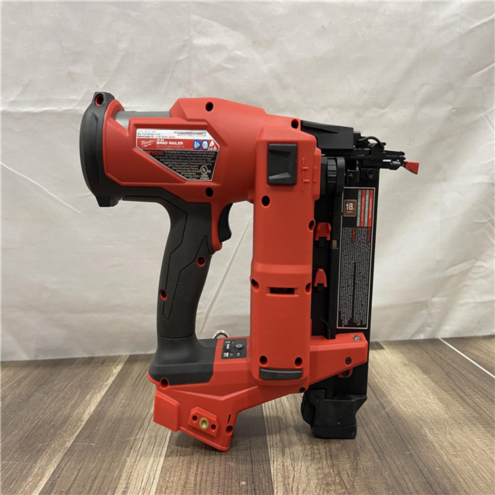 AS-IS Milwaukee M18 FUEL 18-Volt Lithium-Ion Brushless Cordless Gen II 18-Gauge Brad Nailer (Tool-Only)