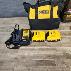 HOUSTON LOCATION - AS-IS Dewalt DCK225D2 20V MAX ATOMIC Brushless Compact Lithium-Ion 1/2 in. Cordless Drill Driver and 1/4 in. Impact Driver Combo Kit with 2 Batteries 2 Ah