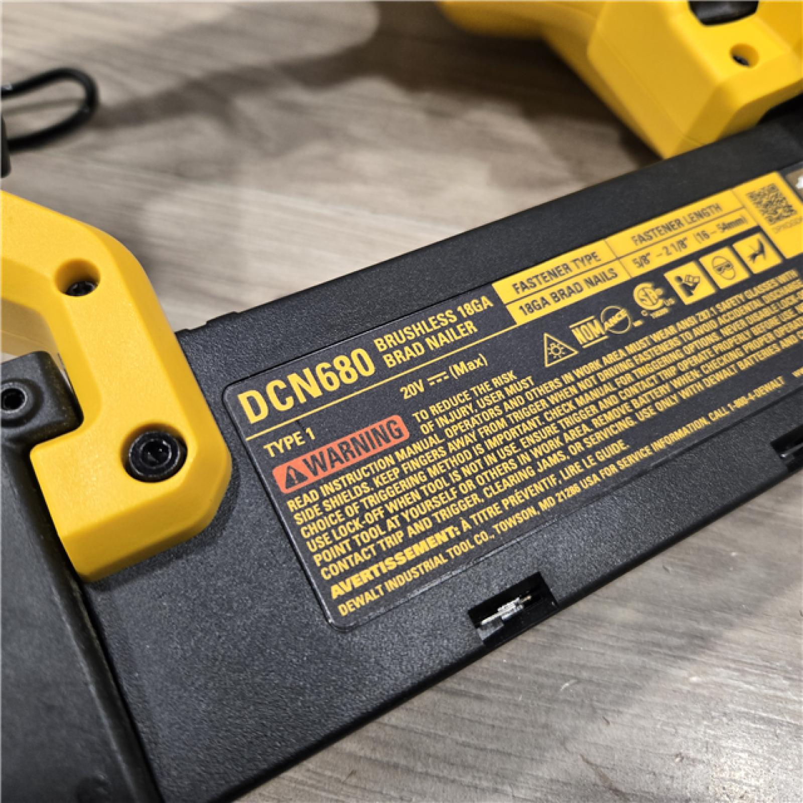 AS-IS DeWalt 20V MAX XR Lithium-Ion Cordless 18-Gauge Brad Nailer (Tool Only)