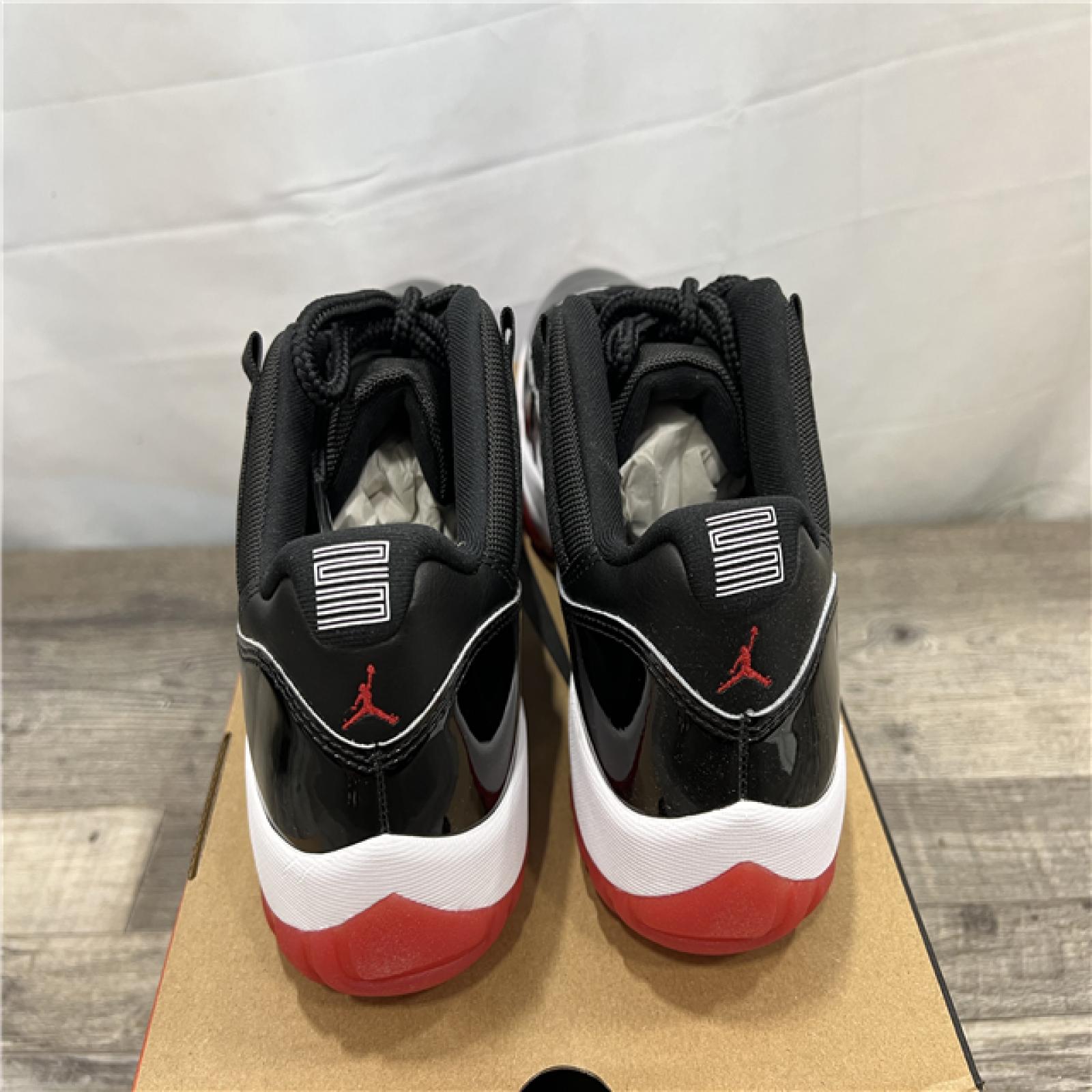 NEW Nike Men Air Jordan 11 Retro Low Black/Varsity Red-White Sneakers 9.5 Black/Varsity Red-White