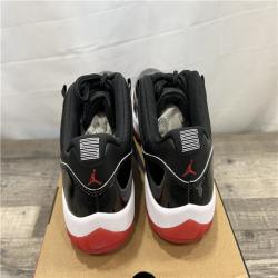 NEW Nike Men Air Jordan 11 Retro Low Black/Varsity Red-White Sneakers 9.5 Black/Varsity Red-White