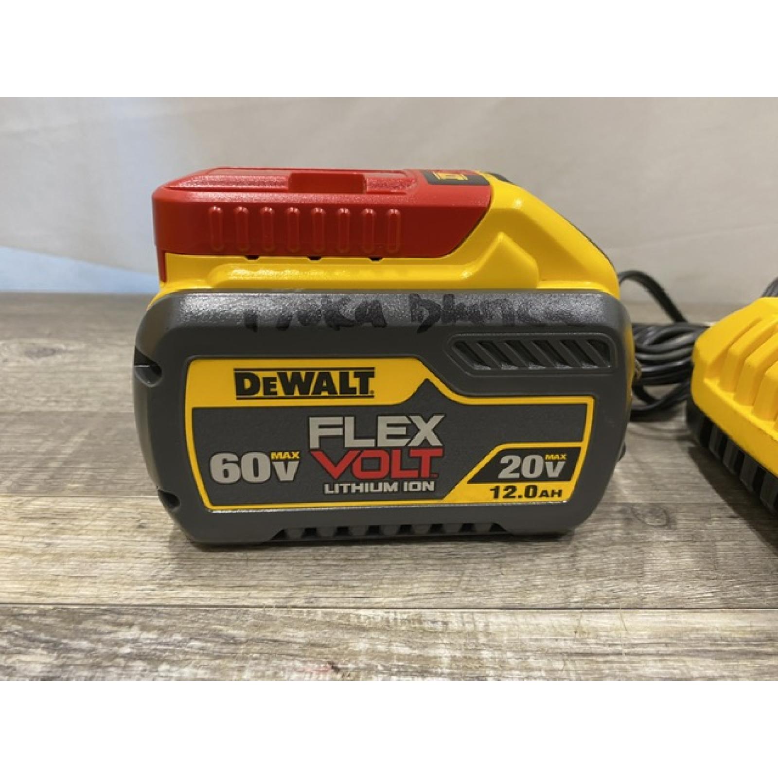 AS-IS DEWALT 20V/60V MAX FLEXVOLT Lithium-Ion 9.0Ah Battery and Charger Starter Kit