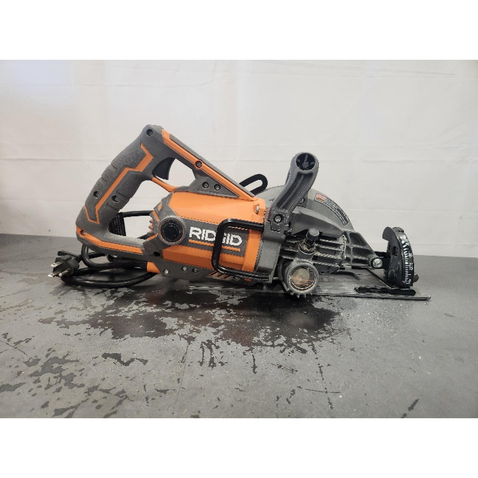 AS-IS- Ridgid  7.25 in. 15A Worm Drive Circular Saw