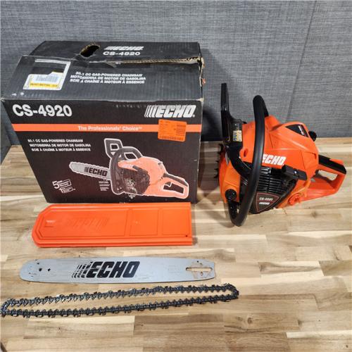 HOUSTON LOCATION - AS-IS ECHO 20 in. 50.1 Cc 2-Stroke Gas Rear Handle Chainsaw