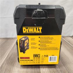 NEW-DEWALT 165 Ft. Red Self-Leveling Cross-Line and Plumb Spot Laser Level with (3) AAA Batteries & Case