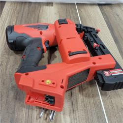 AS-IS MILWAUKEE M18 FUEL 18-Volt Lithium-Ion Brushless Cordless 18-Gauge 1/4 in. Narrow Crown Stapler (Tool-Only)
