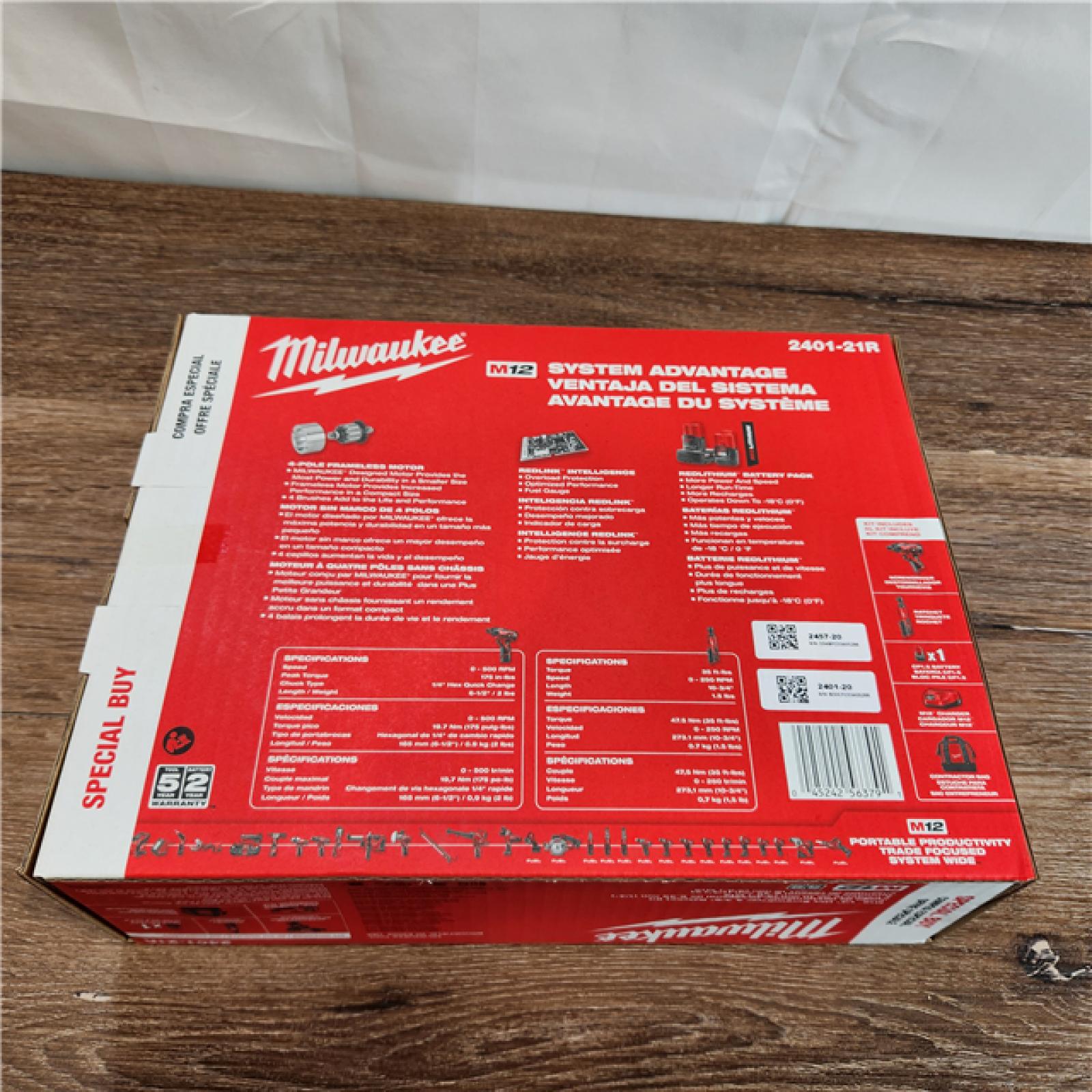 NEW! Milwaukee M12 12-Volt Lithium-Ion Cordless 3/8 in. Ratchet 