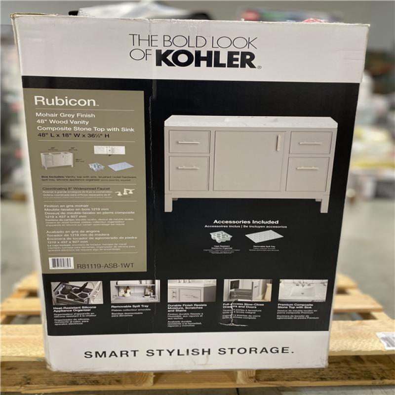 DALLAS LOCATION KOHLER Rubicon 48 in. W x 22 in. D x 35 in. H Single