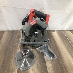 AS-IS Milwaukee FUEL 18V Lithium-Ion Brushless Cordless 6-1/2 in. Circular Saw (Tool-Only)