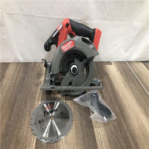 AS-IS Milwaukee FUEL 18V Lithium-Ion Brushless Cordless 6-1/2 in. Circular Saw (Tool-Only)