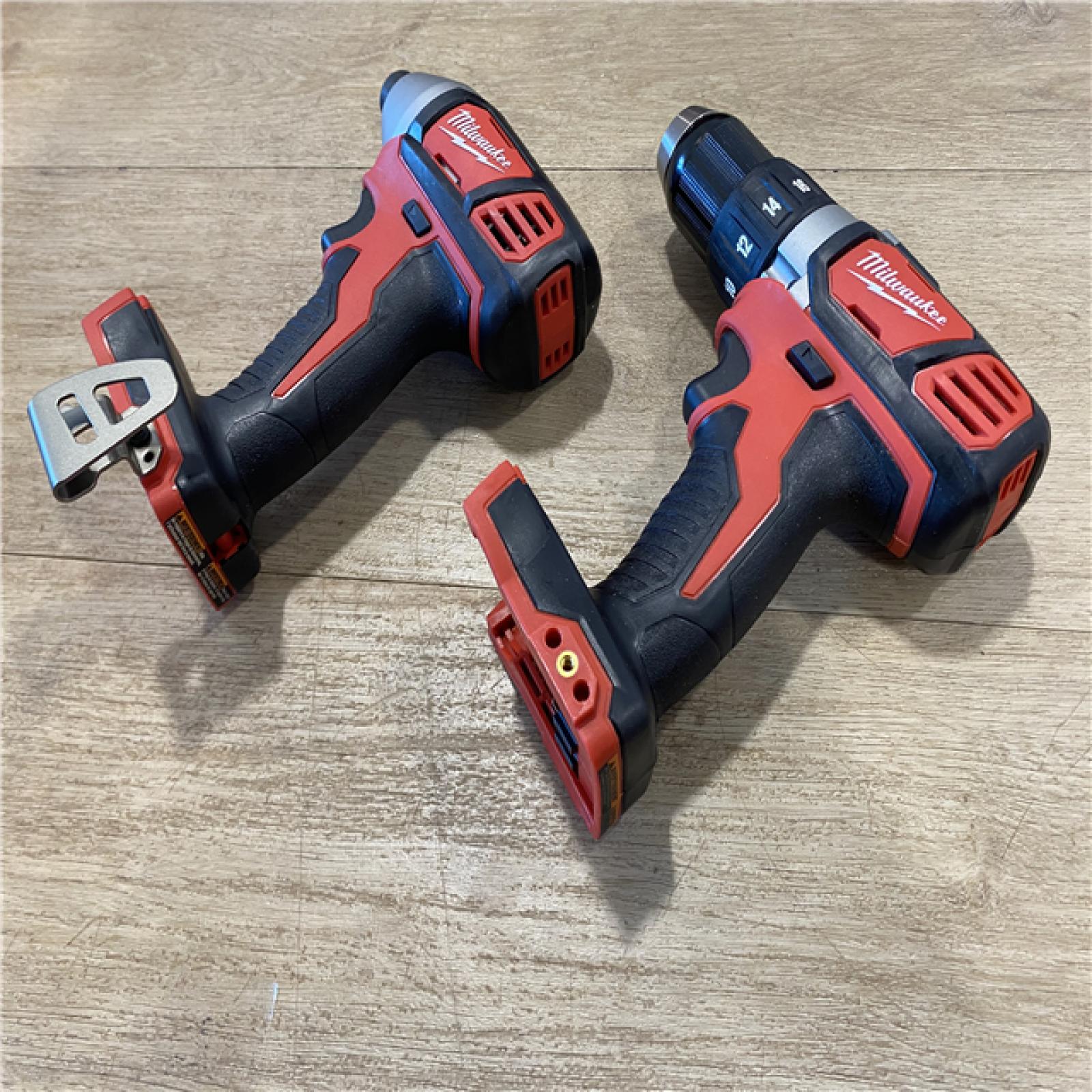 AS-IS Milwaukee 18V Lithium-Ion Cordless Drill Driver/Impact Driver Combo Kit