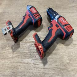 AS-IS Milwaukee 18V Lithium-Ion Cordless Drill Driver/Impact Driver Combo Kit
