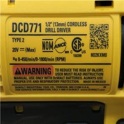 AS-IS DEWALT 20V MAX Cordless 1/2 in. Drill/Driver Kit