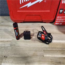 HOUSTON LOCATION - AS-IS MILWAUKEE 100 Ft. REDLITHIUM Lithium-Ion USB Green Rechargeable Cross Line Laser Level with Charger