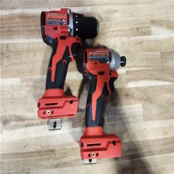 HOUSTON LOCATION - AS-IS Milwaukee M18 18V Lithium-Ion Brushless Cordless Compact Drill/Impact Combo Kit