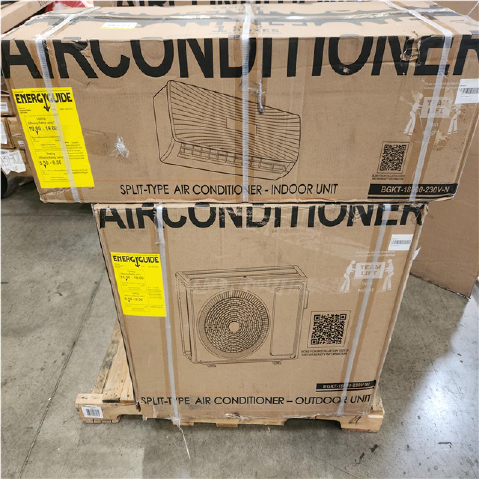 Phoenix LIKE NEW TMWINGS 18000 BTU Mini Split Air Conditioner with Heat Pump, 19 SEER2 230V,1050 sq.ft. Energy Efficient, R32 Refrigerant, White