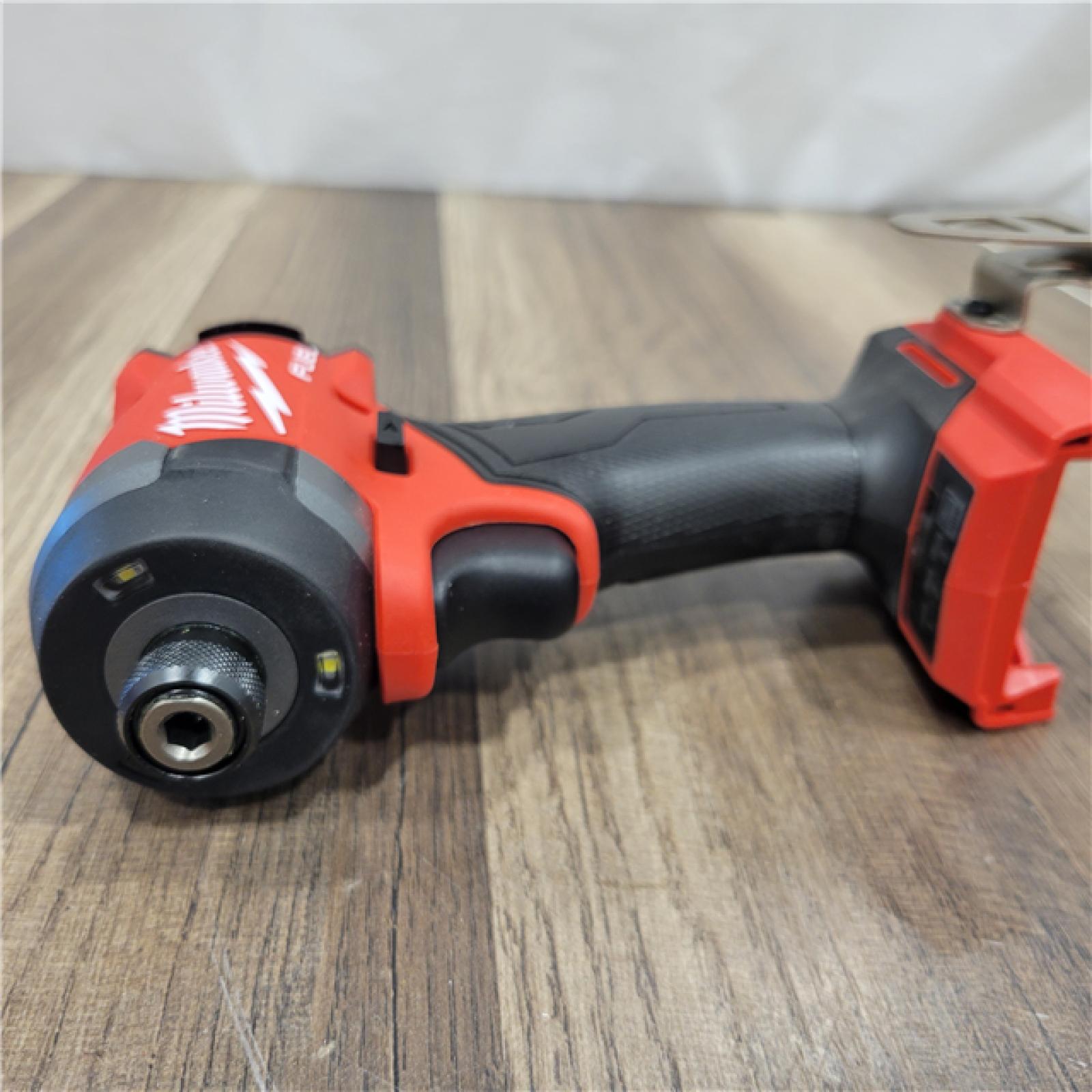 AS-IS  Milwaukee 2953-20 18V Lithium-Ion Brushless Cordless 1/4   Hex Impact Driver Bare Tool  Red