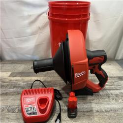 AS-IS Milwaukee 12-V Lithium-Ion Cordless Drain Snake Auger kit