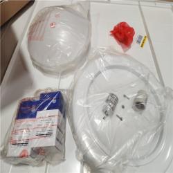 Phoenix Location 2-Light Ceiling Fixture White Acrylic Twist-On Diffuser (4-Per Box) Pallet (18 Boxes Total)