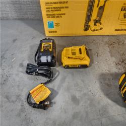 HOUSTON LOCATION - AS-IS (APPEARS LIKE NEW) DEWALT Cordless Cable Stapler KIT