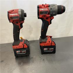 AS-IS- AS-IS - Milwaukee M18 FUEL 18V Lithium-Ion Brushless Cordless Hammer Drill and Impact Driver Combo Kit (2-Tool) with 2 Batteries