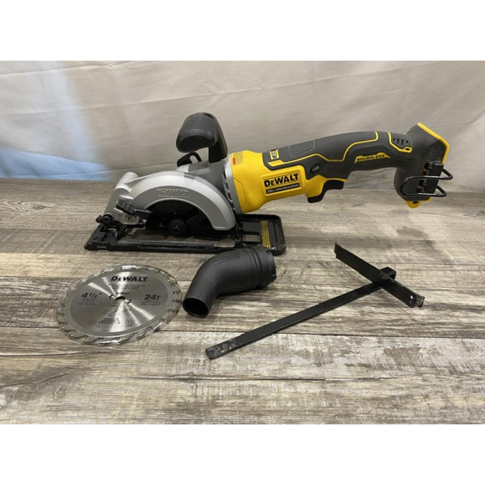 AS-IS DEWALT ATOMIC 20V MAX Cordless Brushless 4-1/2 in. Circular Saw (Tool Only)