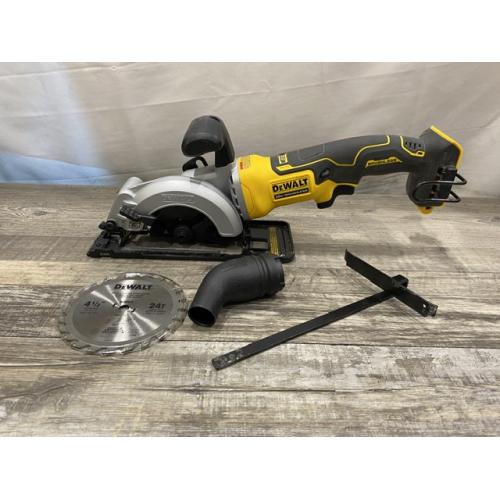 AS-IS DEWALT ATOMIC 20V MAX Cordless Brushless 4-1/2 in. Circular Saw (Tool Only)