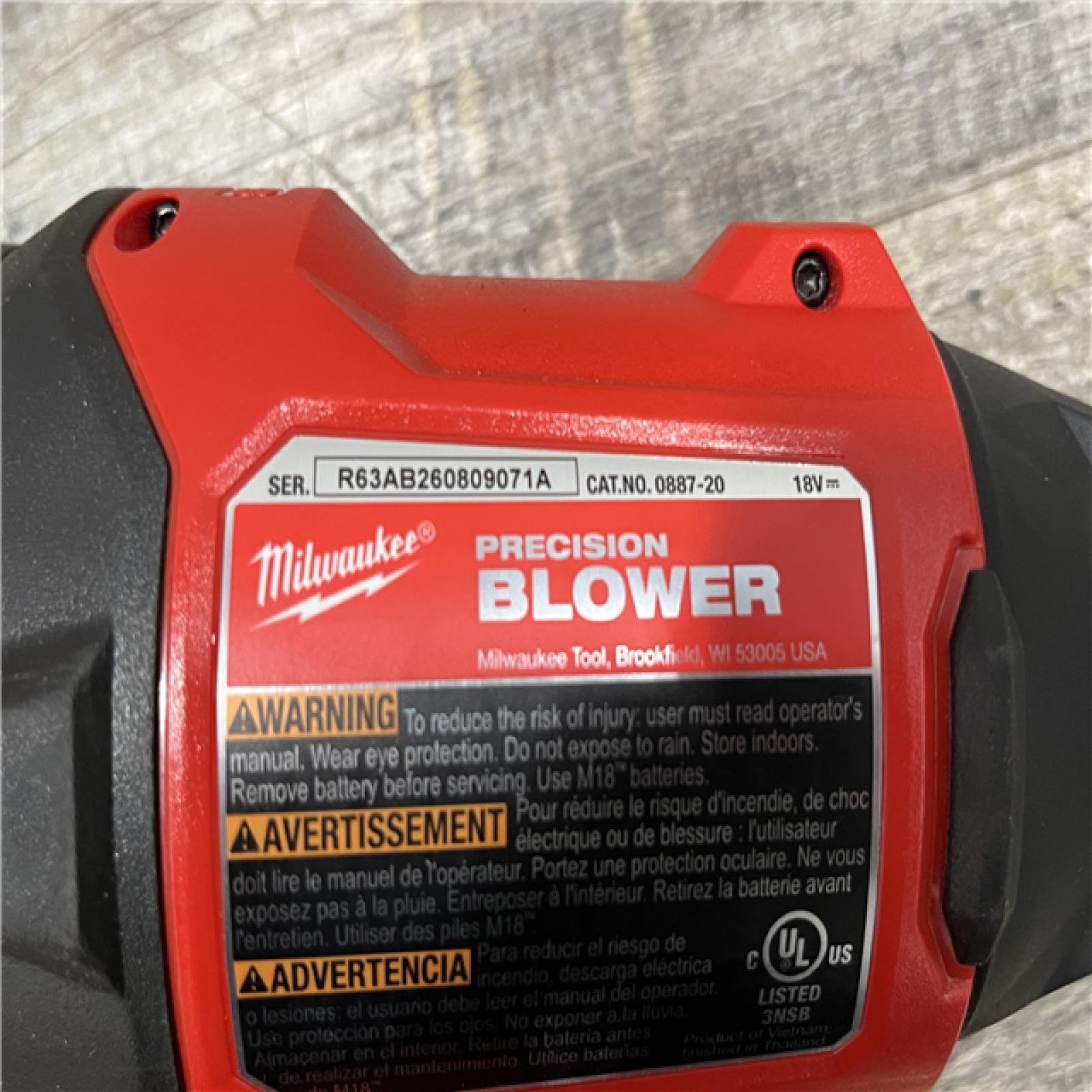 AS-IS Milwaukee 18V Lithium-Ion 570 MPH Brushless Cordless Precision Blower (Tool-Only)
