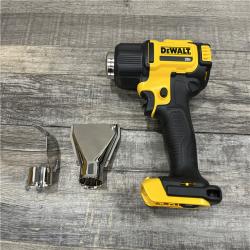 AS-IS DEWALT 20V MAX Cordless Compact Heat Gun with Flat and Hook Nozzle Attachments