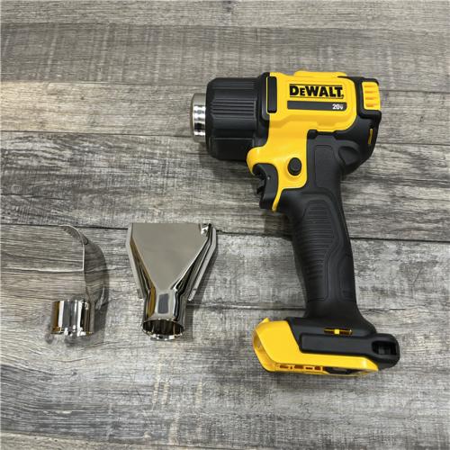 AS-IS DEWALT 20V MAX Cordless Compact Heat Gun with Flat and Hook Nozzle Attachments
