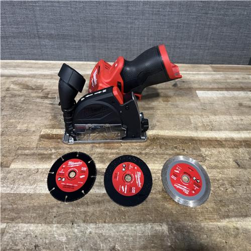 Houston Location AS-IS Milwaukee FUEL 12V Lithium-Ion Brushless Cordless 3 in. Cut Off Saw (Tool-Only)