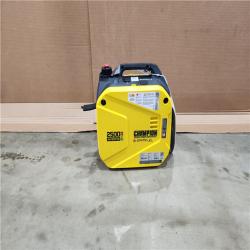 HOUSTON LOCATION - AS-IS CHAMPION 2500/1850-Watt Recoil Start Gasoline/Propane Powered Dual Fuel Inverter Generator with Quiet Technology and CO Shield