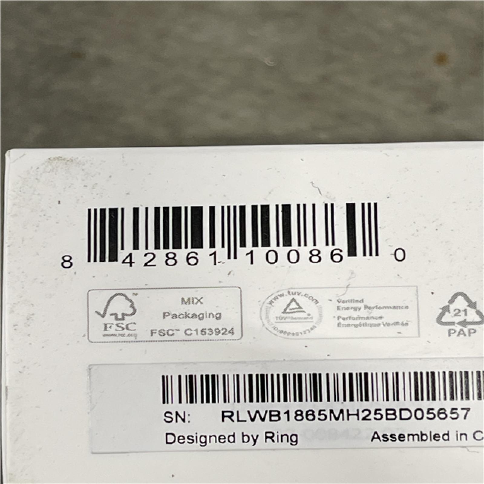 NEW! - Ring Quick-Release Battery Pack For Video Doorbells And Security Cams - (4 UNITS)