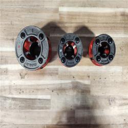 HOUSTON LOCATION - AS-IS RIDGID 36345 Exposed Ratchet Threader Set  1/2-1 Capacity NPT