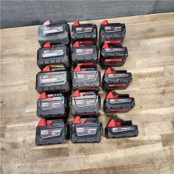 HOUSTON LOCATION - AS-IS MILWAUKEE BATTERY PACK QTY - 15