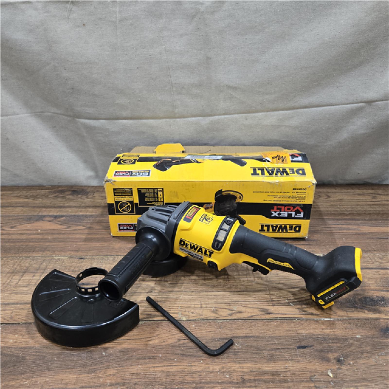 AS-IS DEWALT 60V MAX Cordless Brushless 4.5 in. to 6 in. Small Angle Grinder with Kickback Brake (Tool Only)