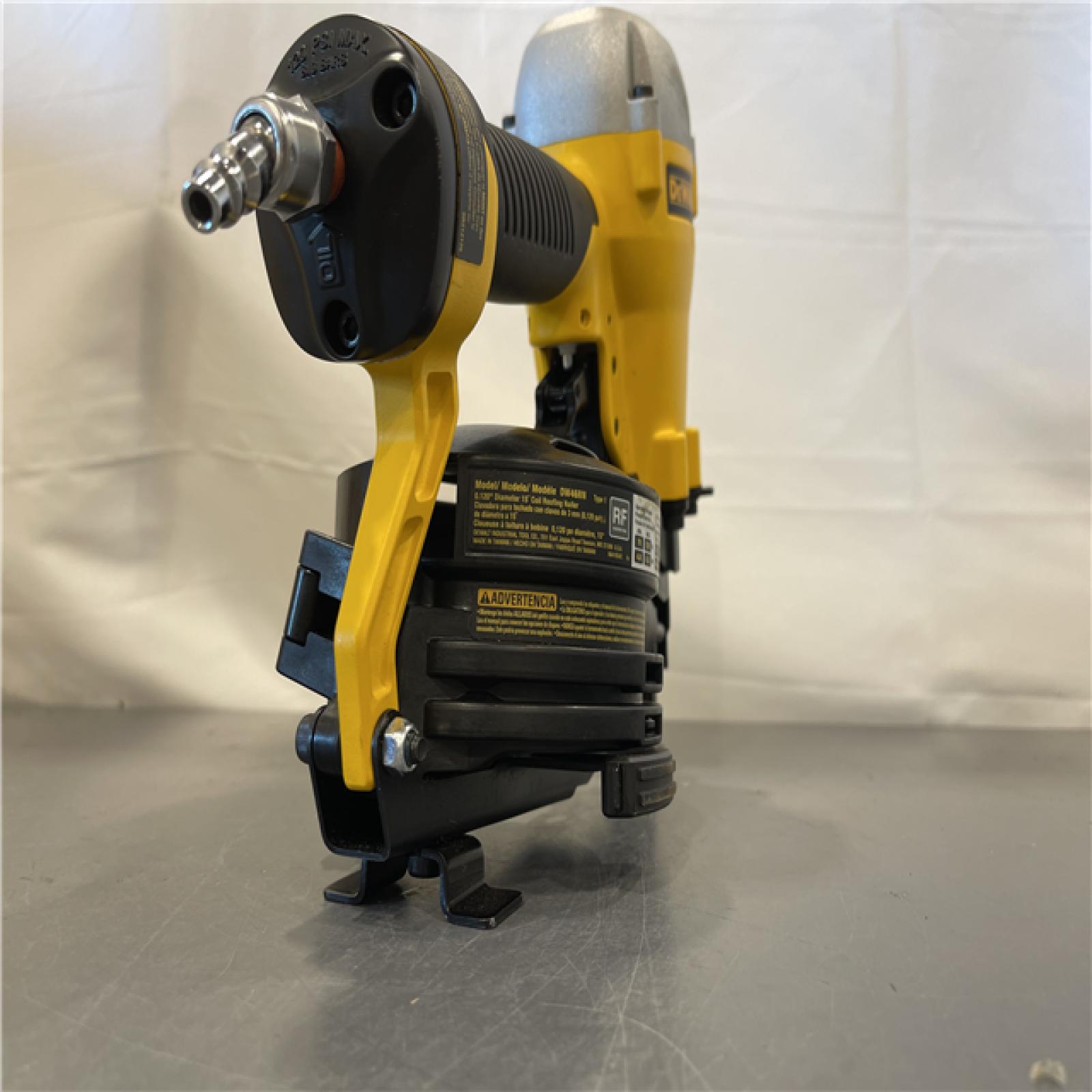AS-IS - DeWalt 1-3/4 in. 15 Degree Pneumatic Coil Roofing Nailer